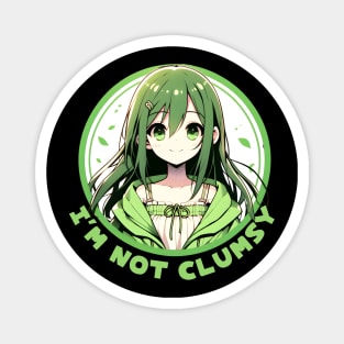 Japanese Anime green girl Magnet